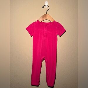 Kyte baby 3-6 months Hot Pink Short Sleeve Romper